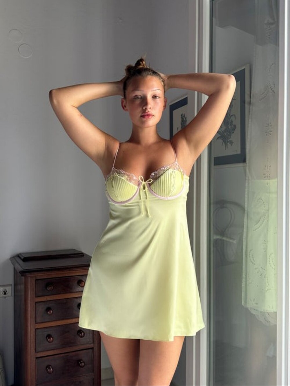 💛 For Love and Lemons Buttercup Bunches Slip Dress 💛